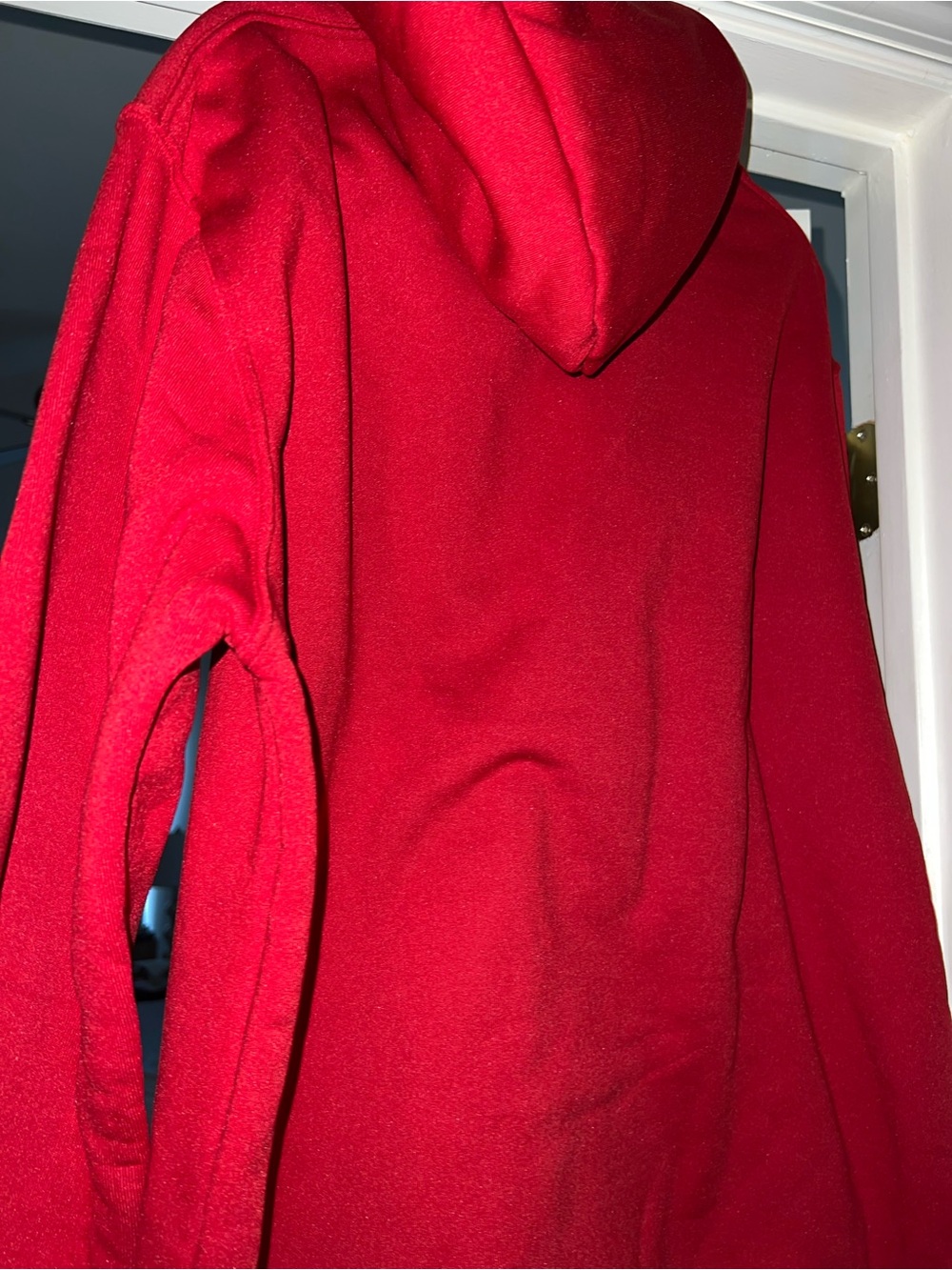 Red Hoodie with Yellow & Black Logo - Picture 2 of 2